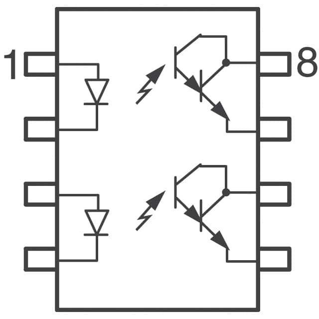ILD223T Vishay Semiconductor Opto Division  Optoisolators - Transistor Photovoltaic Output